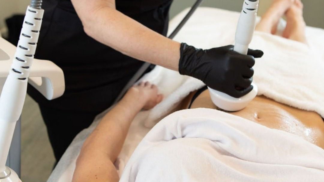 A body treatment in progress at Quartz Aesthetics
